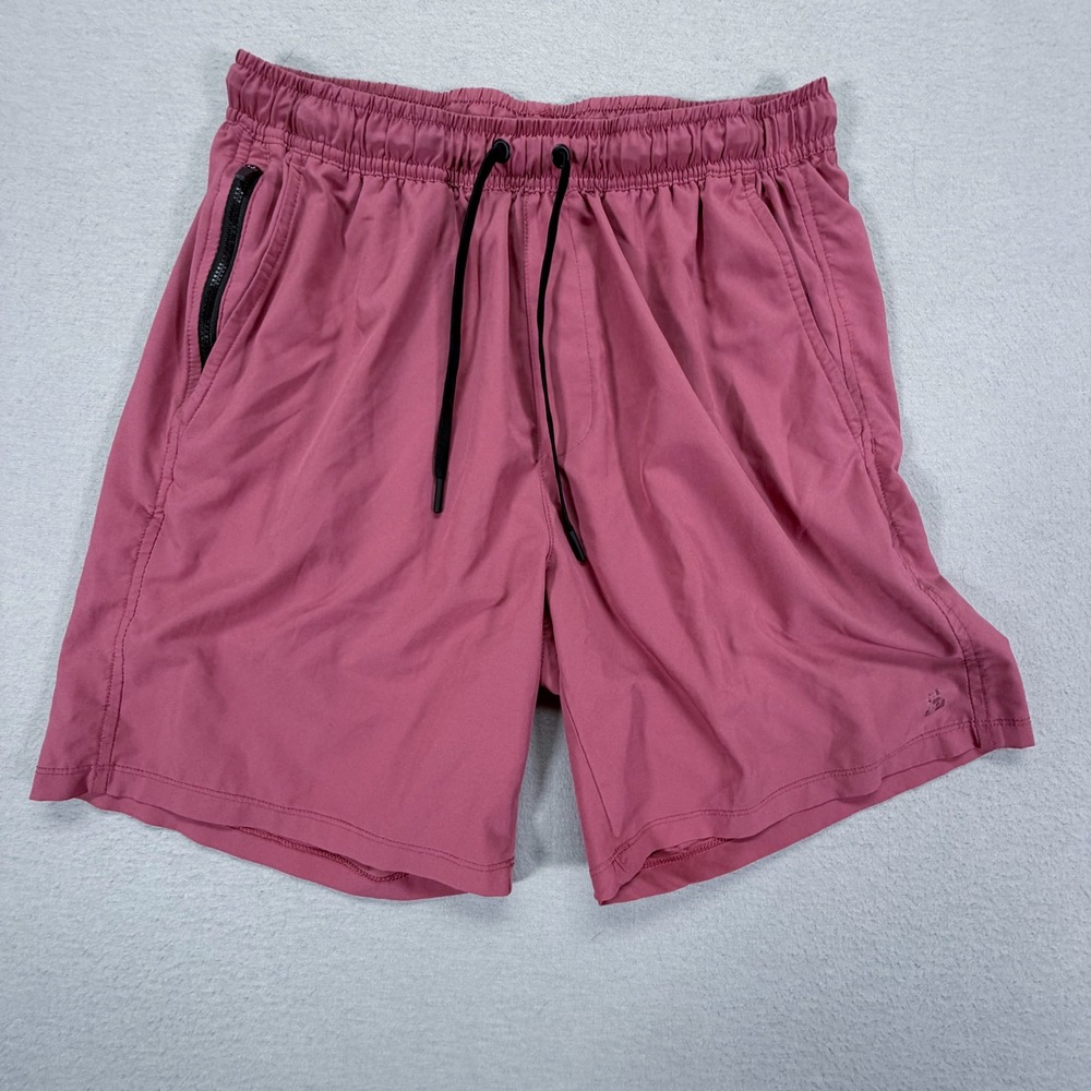 Layer 8 Athletic Shorts Mens M Mauve Quick-Dry Drawstring Pockets